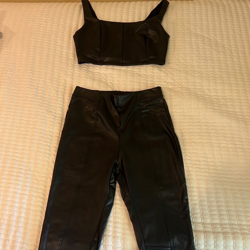 Leather fashion set